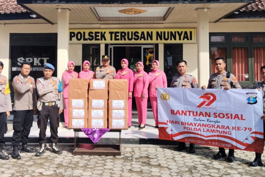 Polri untuk Masyarakat: Polres Lampung Tengah Gelar Bakti Sosial Serentak Jelang Hari Bhayangkara ke-79