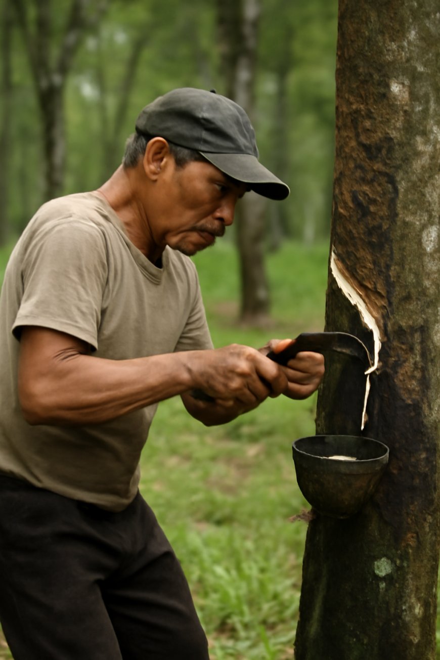 Harga Karet Alam Turun Signifikan di Bursa SGX Sicom, Tercatat Rp25.540 per Kg pada 3 Juni 2025