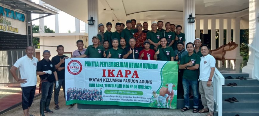 IKAPA Lampung Utara Salurkan 4 Ekor Sapi Qurban di Momen Idul Adha 1446 H