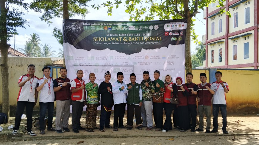 P2SM Dukung Bhakti Sosial Keluarga Besar NU Kalirejo Lampung Tengah Sambut Tahun Baru Islam